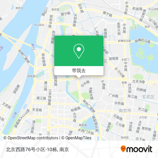 北京西路76号小区-10栋地图
