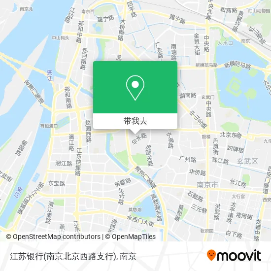 江苏银行(南京北京西路支行)地图