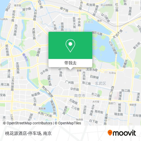 桃花源酒店-停车场地图