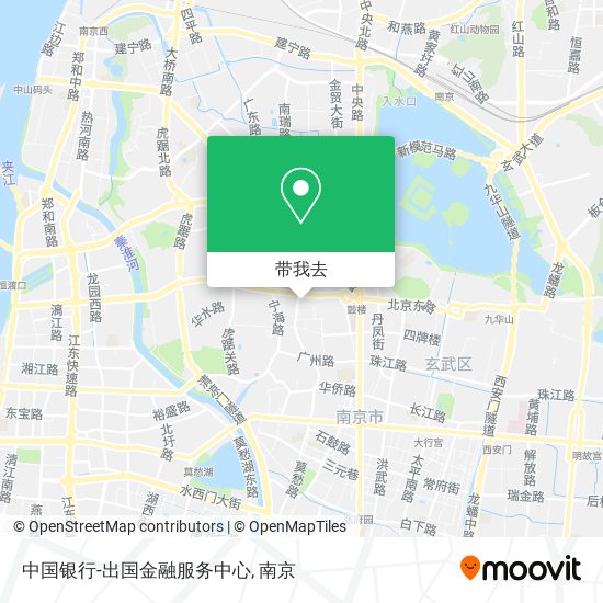 中国银行-出国金融服务中心地图