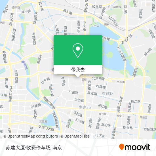 苏建大厦-收费停车场地图