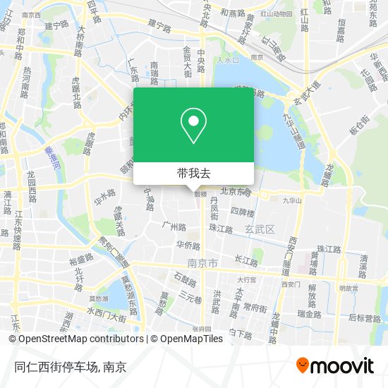 同仁西街停车场地图