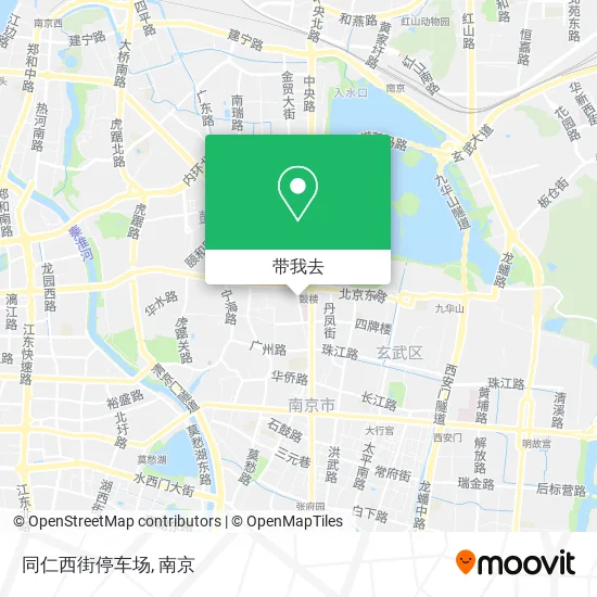 同仁西街停车场地图