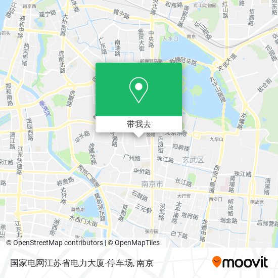 国家电网江苏省电力大厦-停车场地图