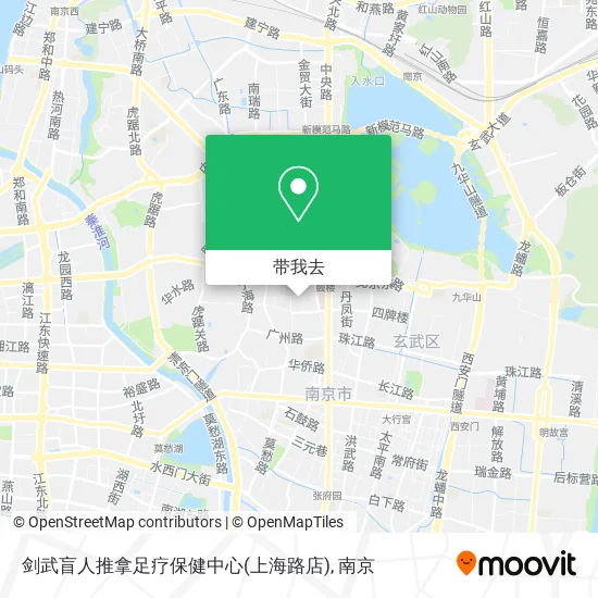剑武盲人推拿足疗保健中心(上海路店)地图