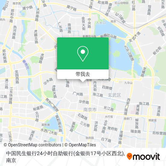 中国民生银行24小时自助银行(金银街17号小区西北)地图