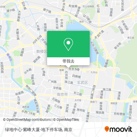 绿地中心·紫峰大厦-地下停车场地图