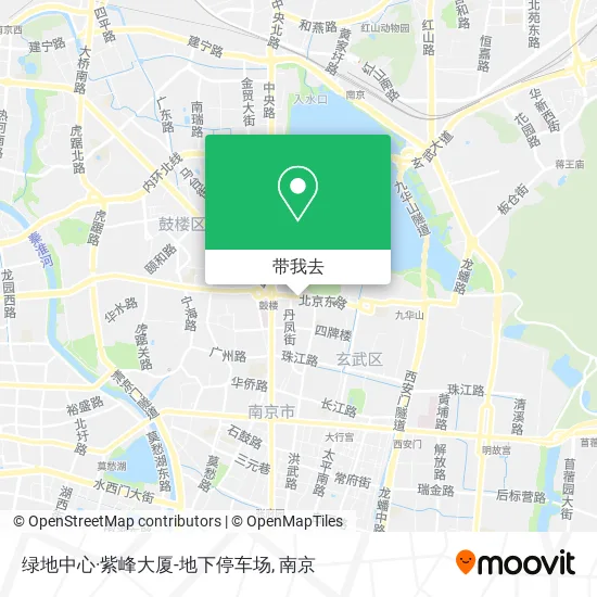 绿地中心·紫峰大厦-地下停车场地图