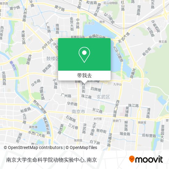 南京大学生命科学院动物实验中心地图