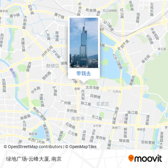 绿地广场-云峰大厦地图