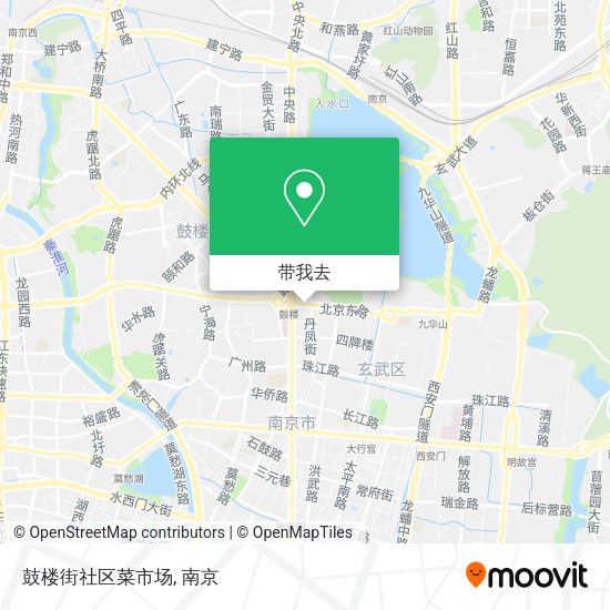 鼓楼街社区菜市场地图