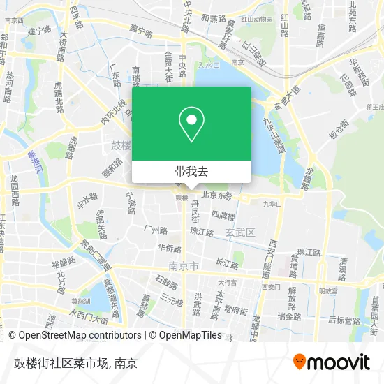 鼓楼街社区菜市场地图