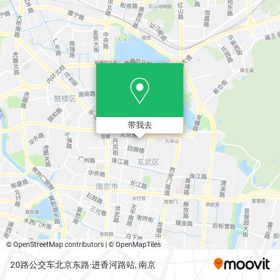20路公交车北京东路·进香河路站地图