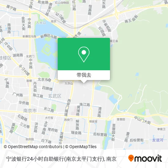 宁波银行24小时自助银行(南京太平门支行)地图