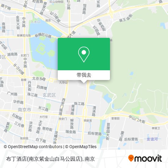布丁酒店(南京紫金山白马公园店)地图