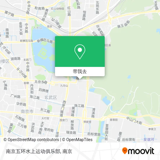 南京五环水上运动俱乐部地图