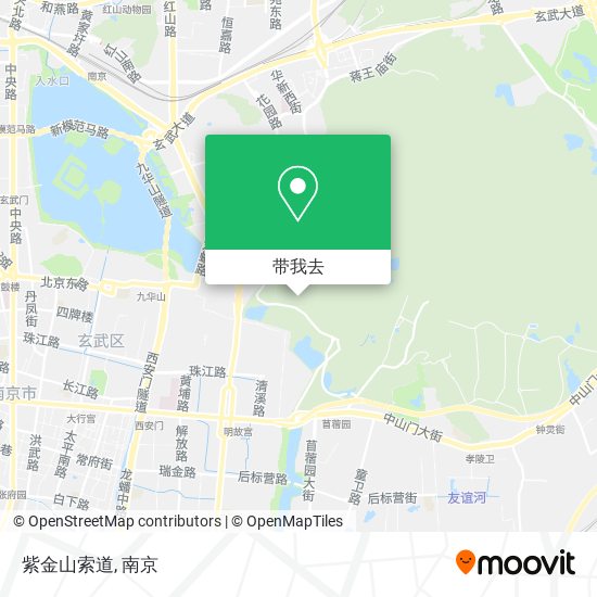 紫金山索道地图