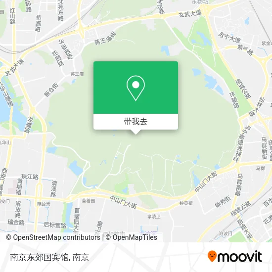 南京东郊国宾馆地图