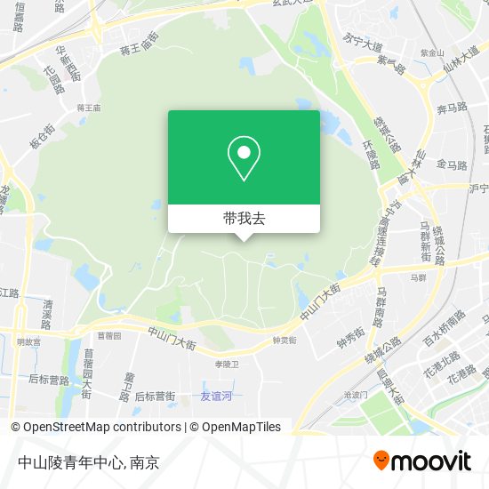 中山陵青年中心地图