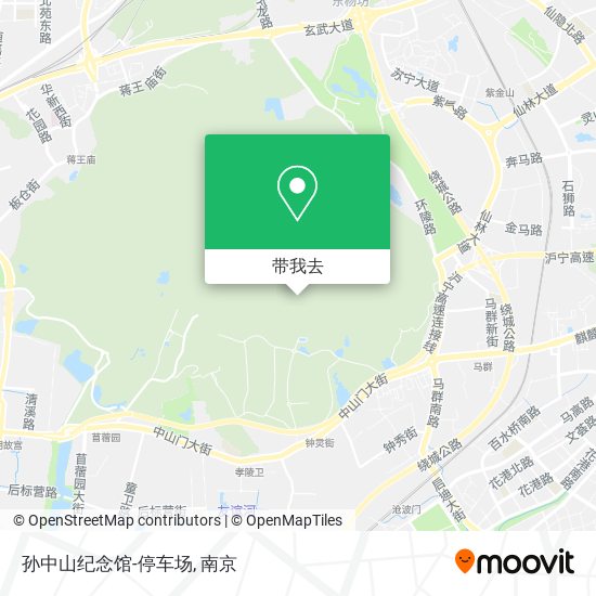 孙中山纪念馆-停车场地图