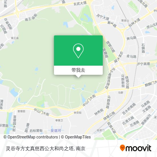 灵谷寺方丈真慈西公大和尚之塔地图