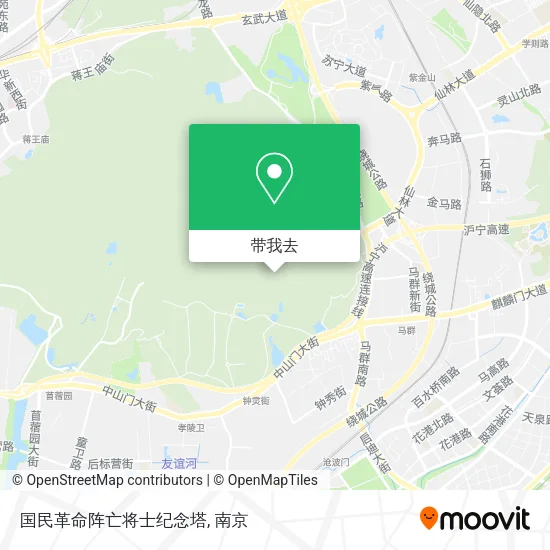 国民革命阵亡将士纪念塔地图