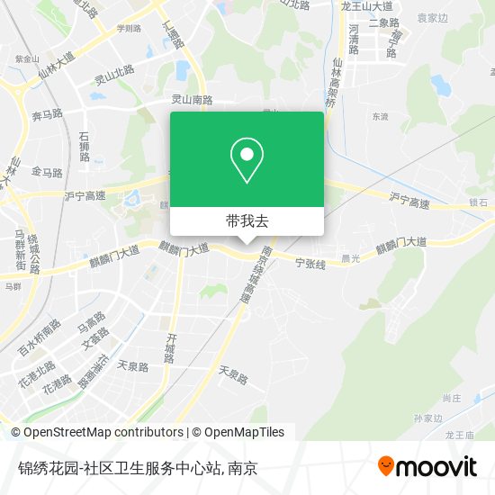 锦绣花园-社区卫生服务中心站地图