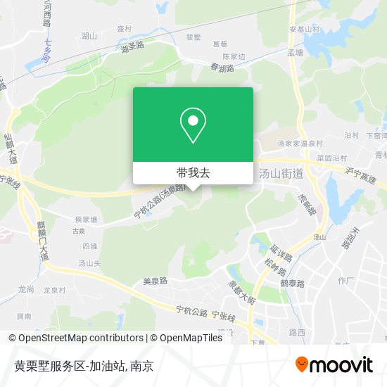 黄栗墅服务区-加油站地图