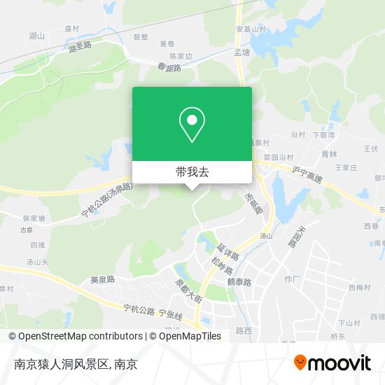 南京猿人洞风景区地图