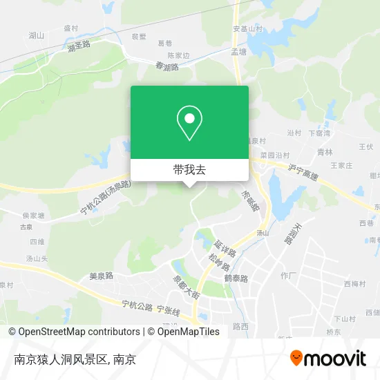 南京猿人洞风景区地图
