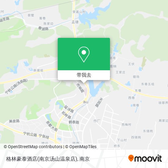 格林豪泰酒店(南京汤山温泉店)地图