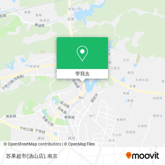 苏果超市(汤山店)地图