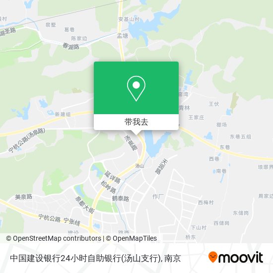中国建设银行24小时自助银行(汤山支行)地图