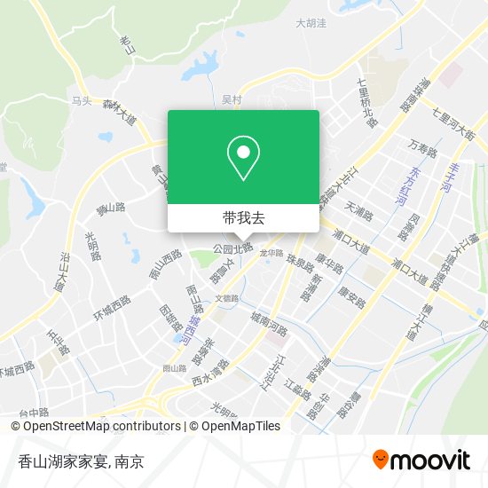 香山湖家家宴地图