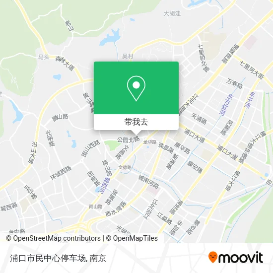 浦口市民中心停车场地图