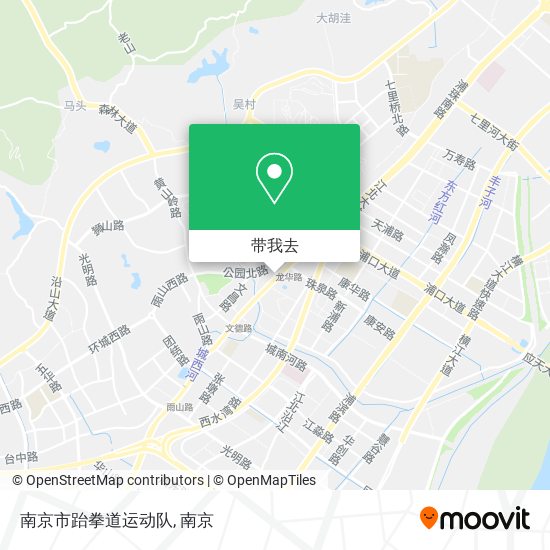 南京市跆拳道运动队地图