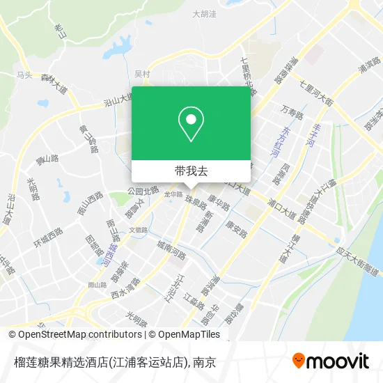 榴莲糖果精选酒店(江浦客运站店)地图