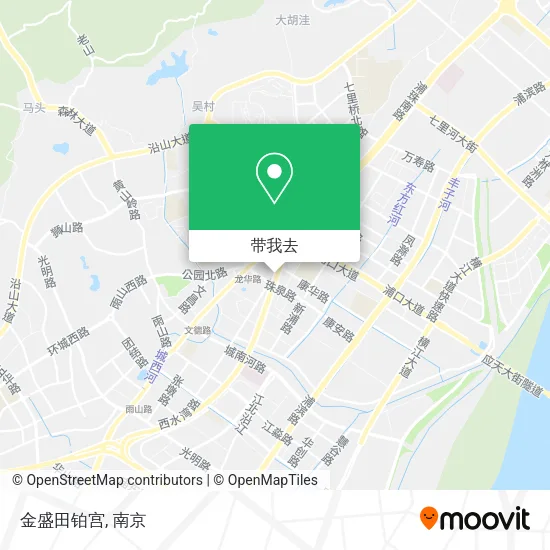 金盛田铂宫地图