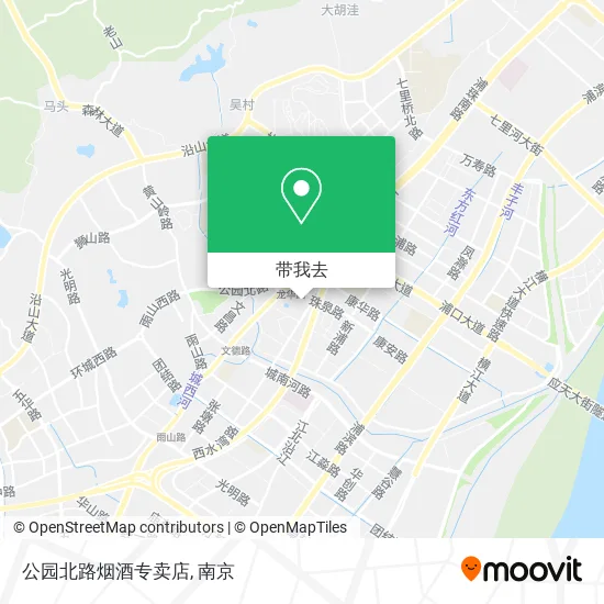 公园北路烟酒专卖店地图