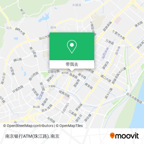 南京银行ATM(珠江路)地图