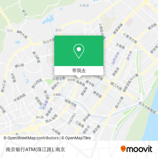 南京银行ATM(珠江路)地图