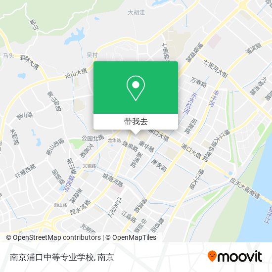 南京浦口中等专业学校地图