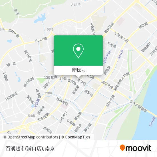 百润超市(浦口店)地图