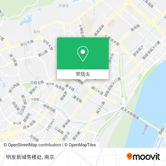 明发新城售楼处地图