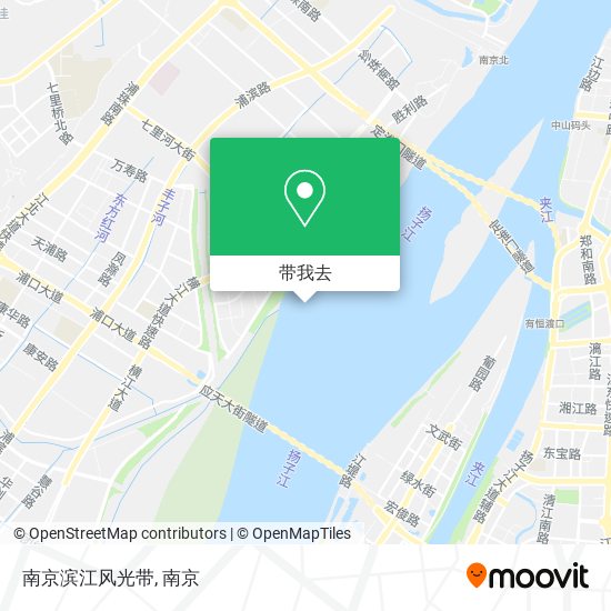 南京滨江风光带地图