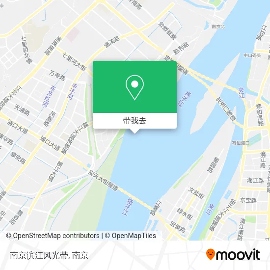 南京滨江风光带地图