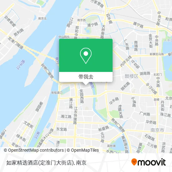 如家精选酒店(定淮门大街店)地图