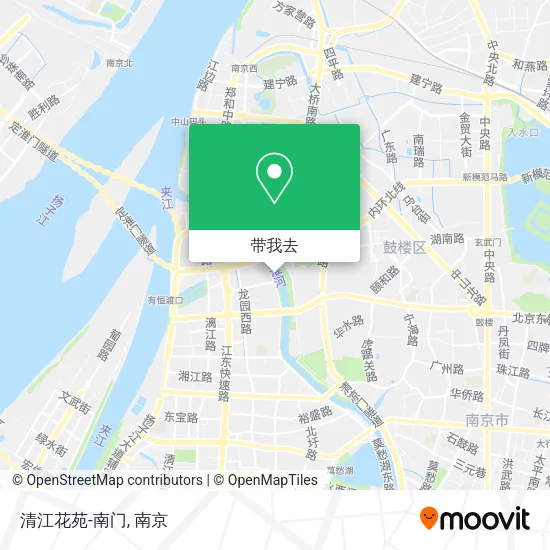 清江花苑-南门地图