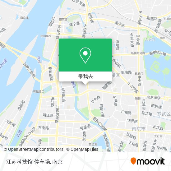 江苏科技馆-停车场地图