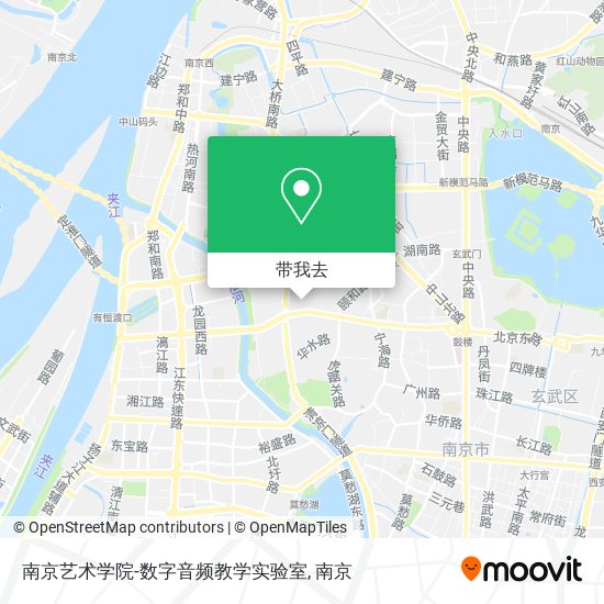 南京艺术学院-数字音频教学实验室地图